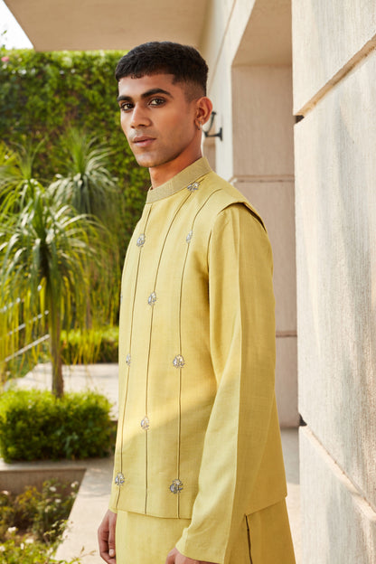 Emir Nehru Jacket with Kurta and Pants Set-2