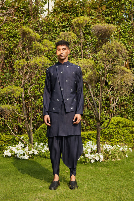 Rahim Nehru Jacket with Kurta and Pants Set-0