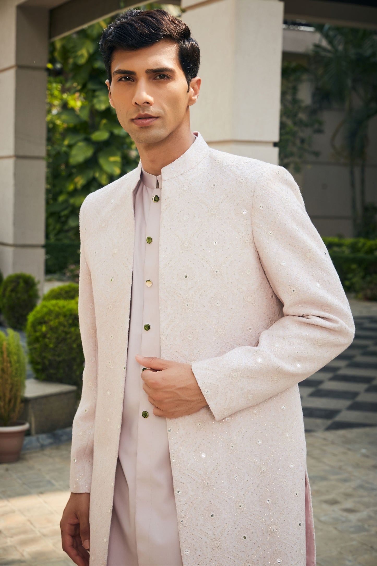 Nirbhay Open Jacket with Kurta Set-1