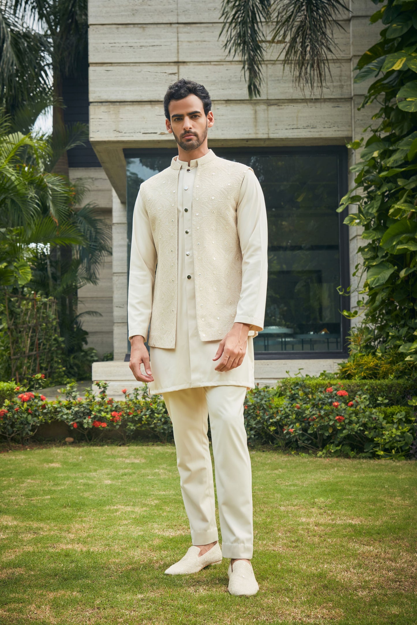 Harit Nehru Jacket Set-0