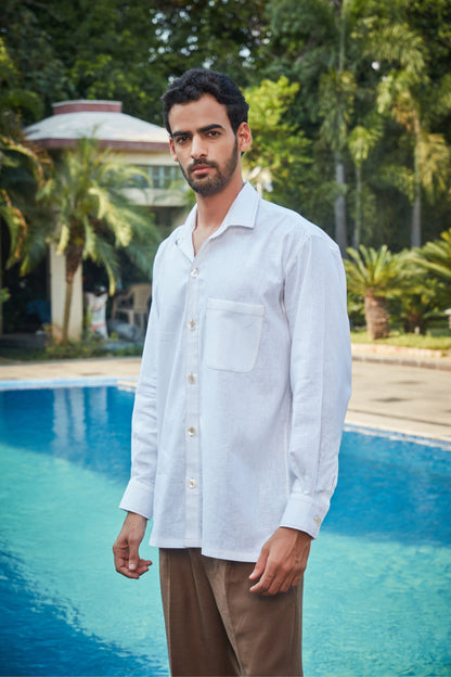 Arwin- White Linen Shirt-1