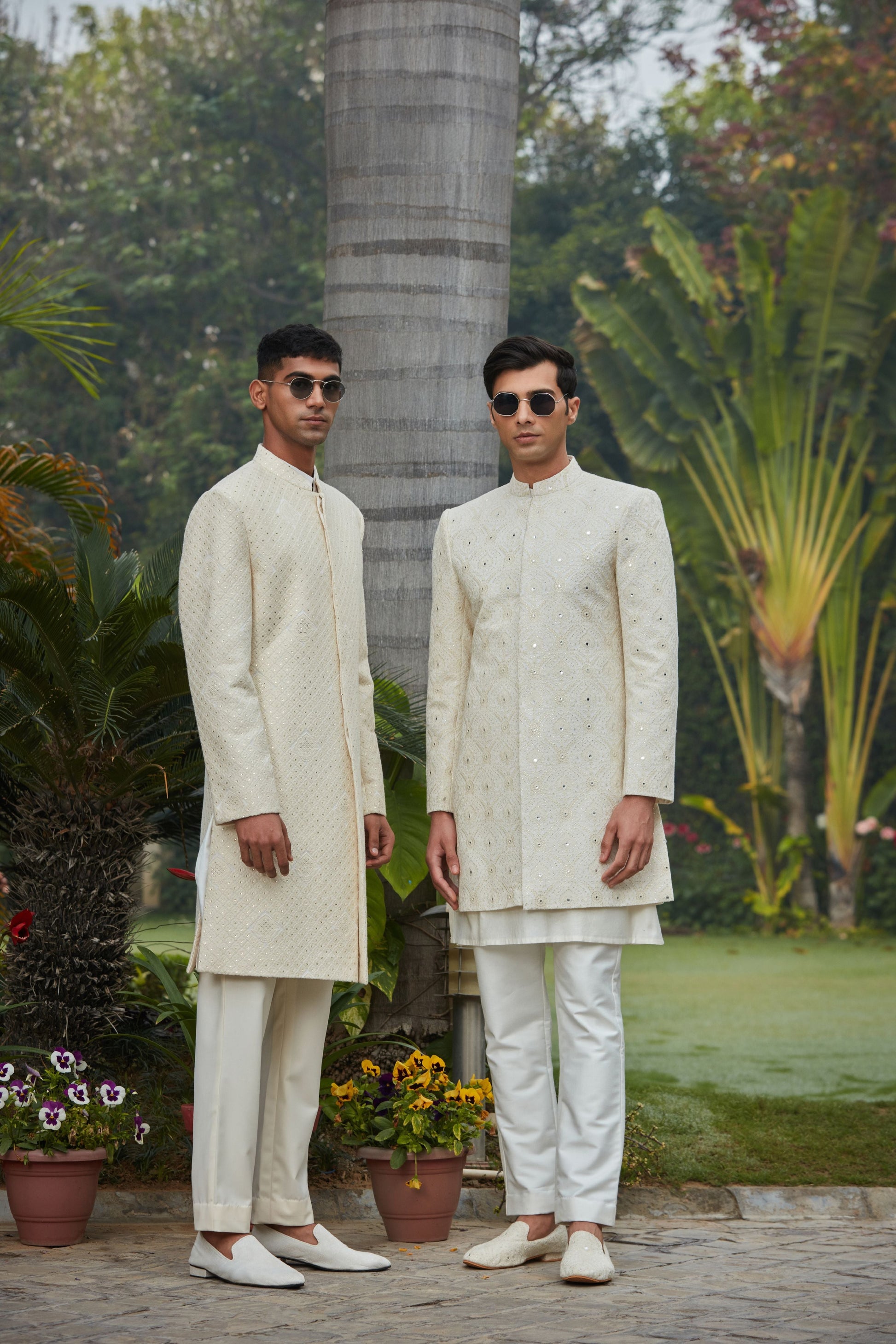 Adyat & Ahim- Chikankari Achkan Sets-1