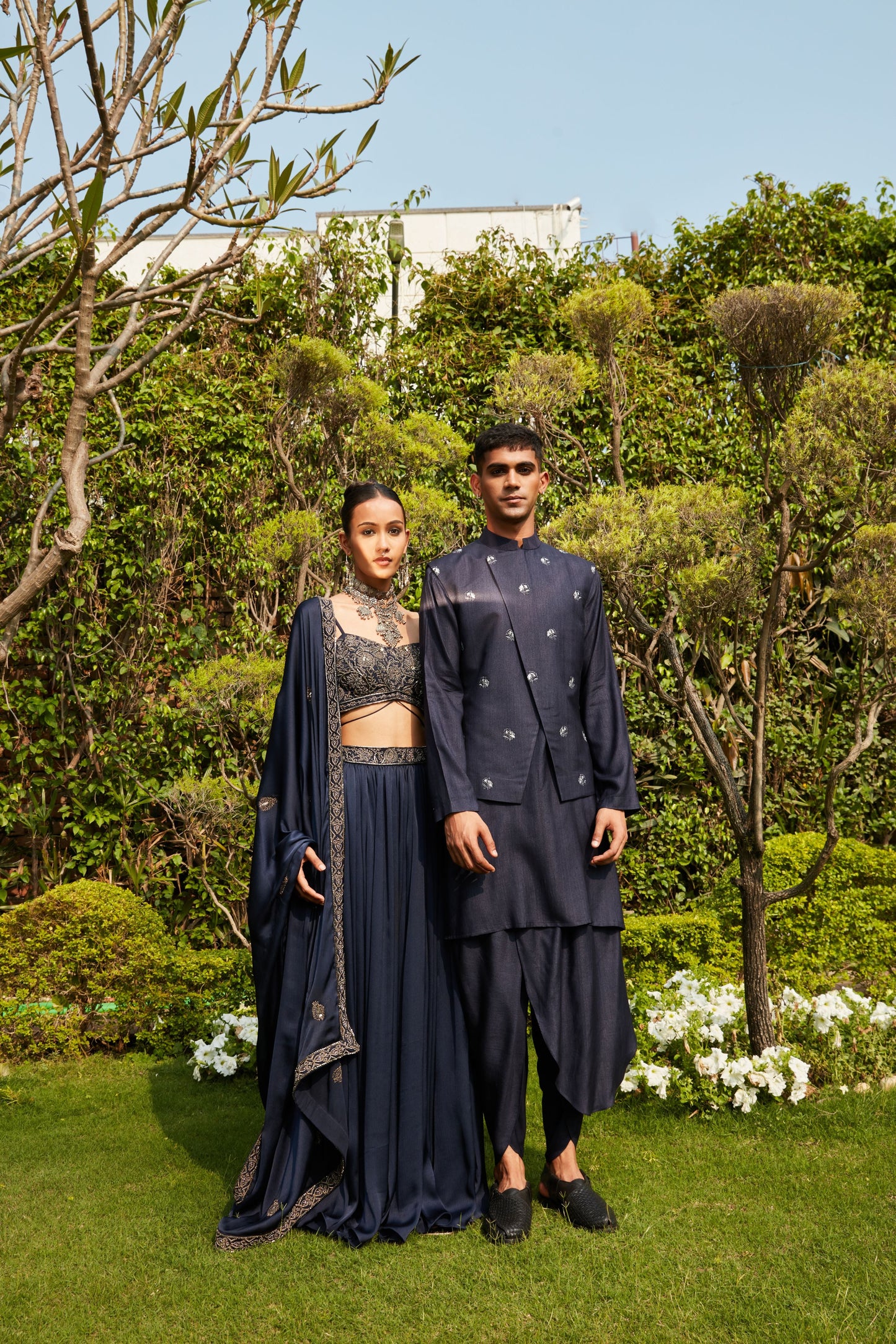 Aida & Rahim- Navy Blue Sets-0