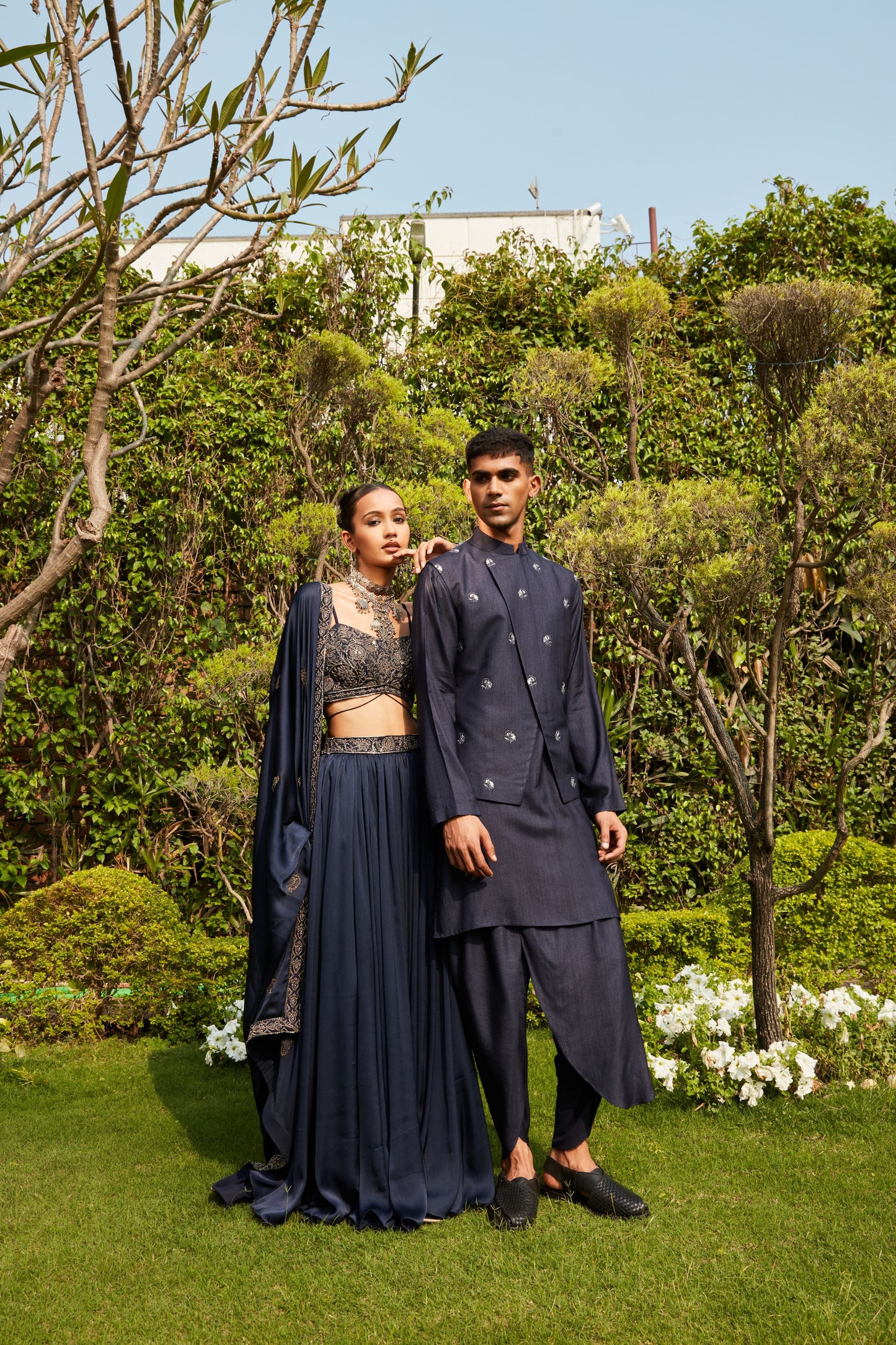 Aida & Rahim- Navy Blue Sets-1