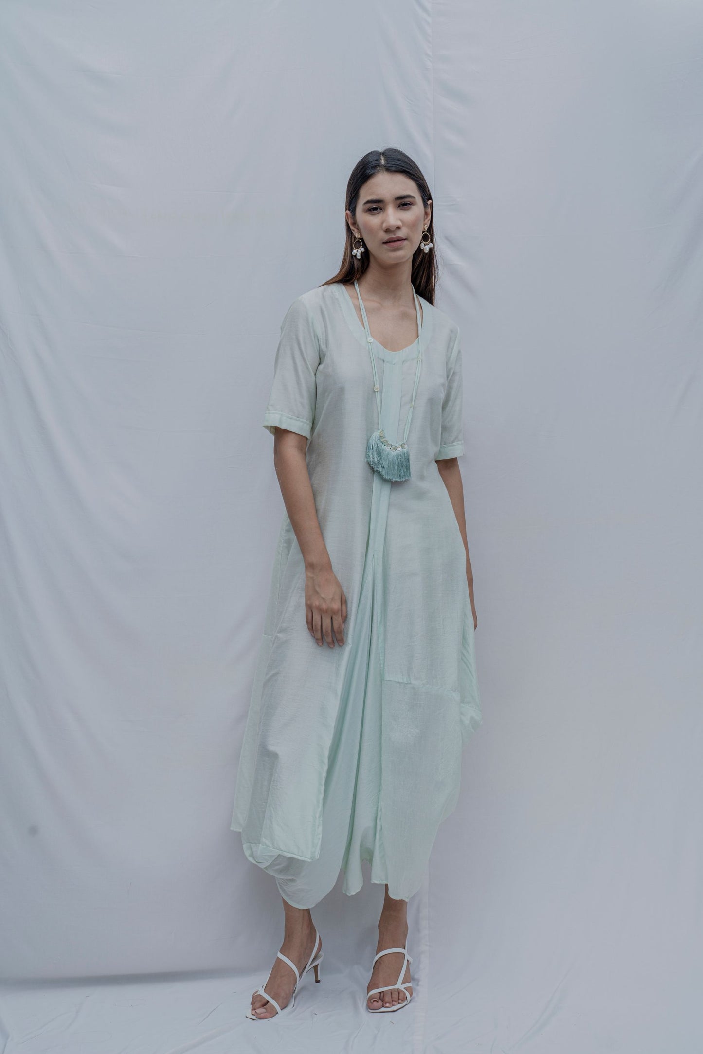 Mint Green Dress cum Jumpsuit-0