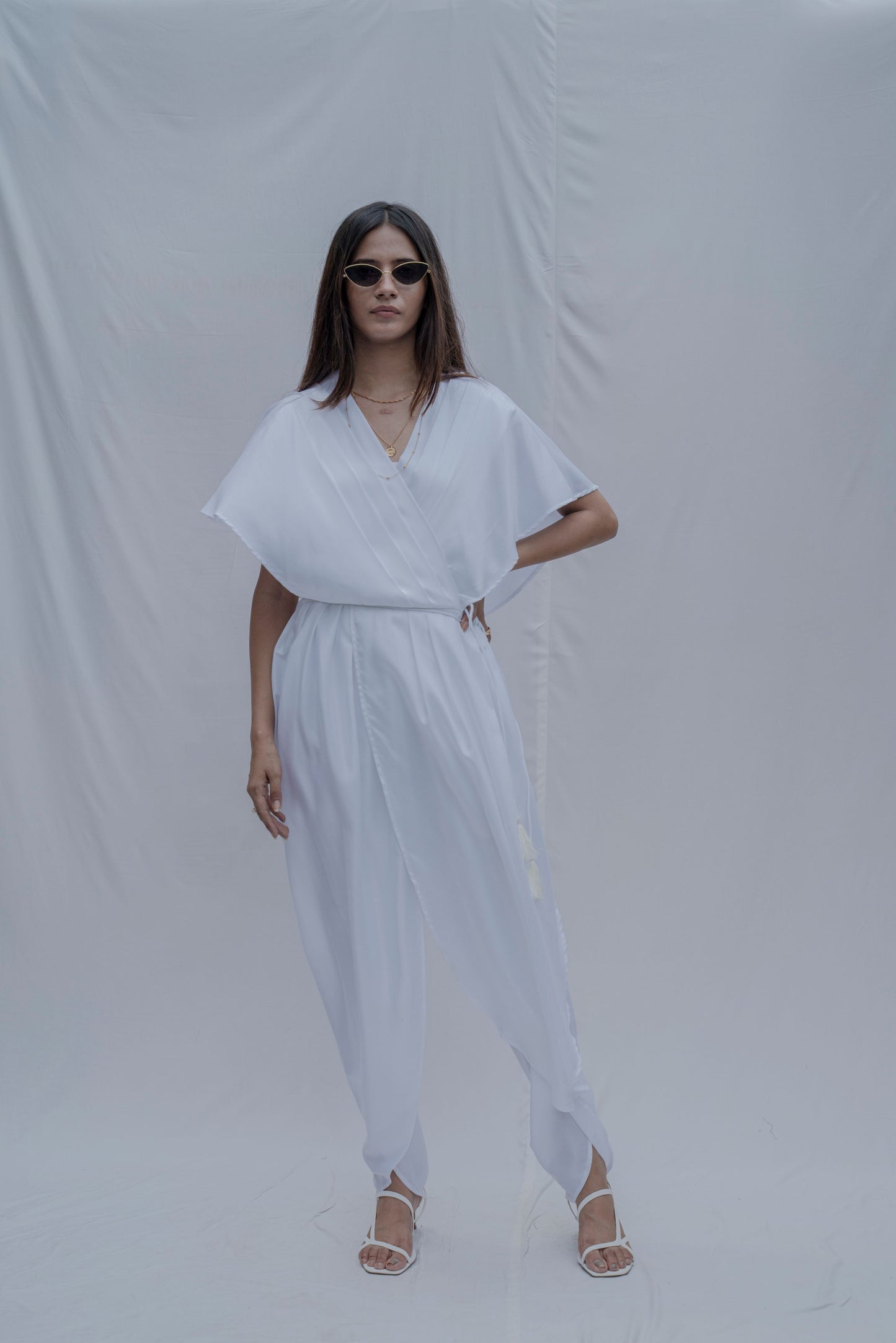 Rika Jumpsuit in White-3