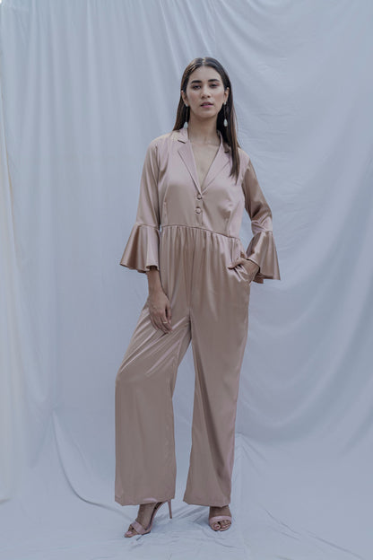 Merlyn- Jumpsuit With Bell Sleeve-0