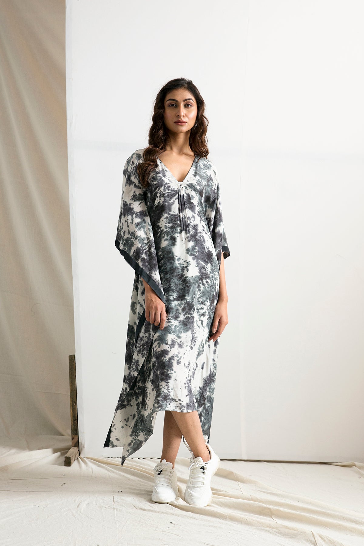 Flora - Tie & Dye Kaftan Dress-0