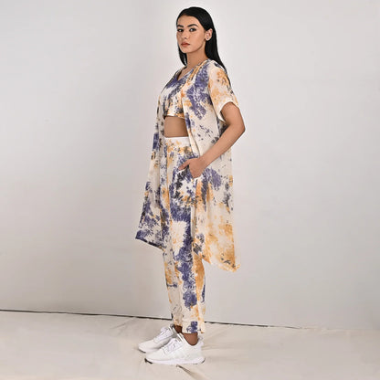 PENELOPE - TIE & DYE CO-ORD CROP TOP & STRAIGHT PANT-1