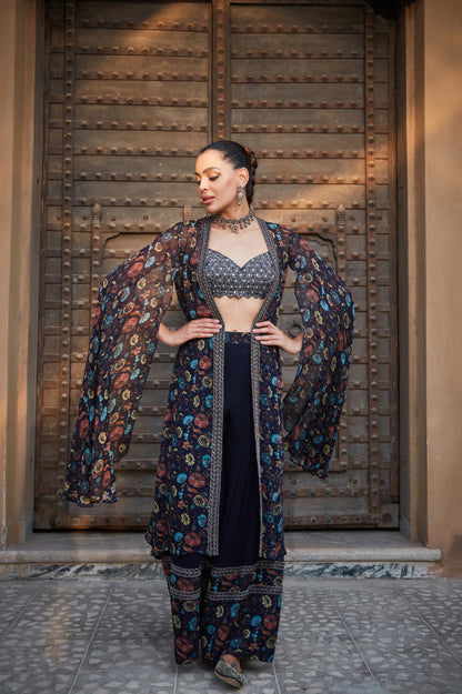 Aaliyah- Printed Cape Set-3