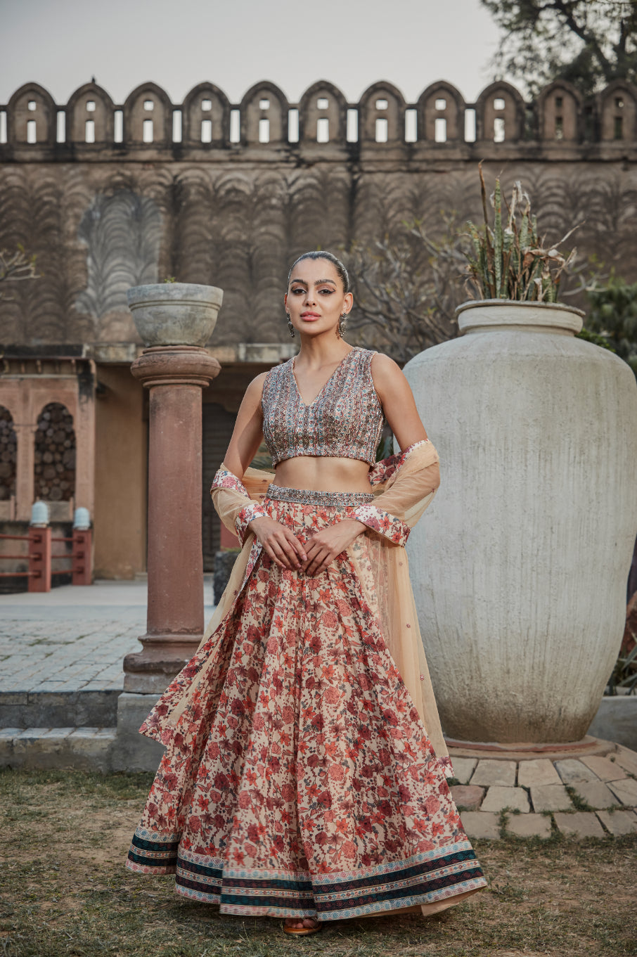 Aisha- Printed Lehenga Set-3