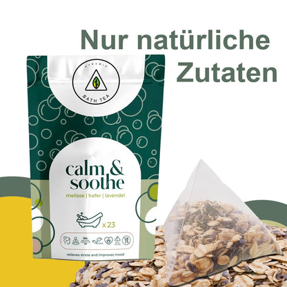 Natürliche ENTSPANNENDE Wellness Calm & Soothe-Bio-Badewannenbeutel: 23 Stück-2