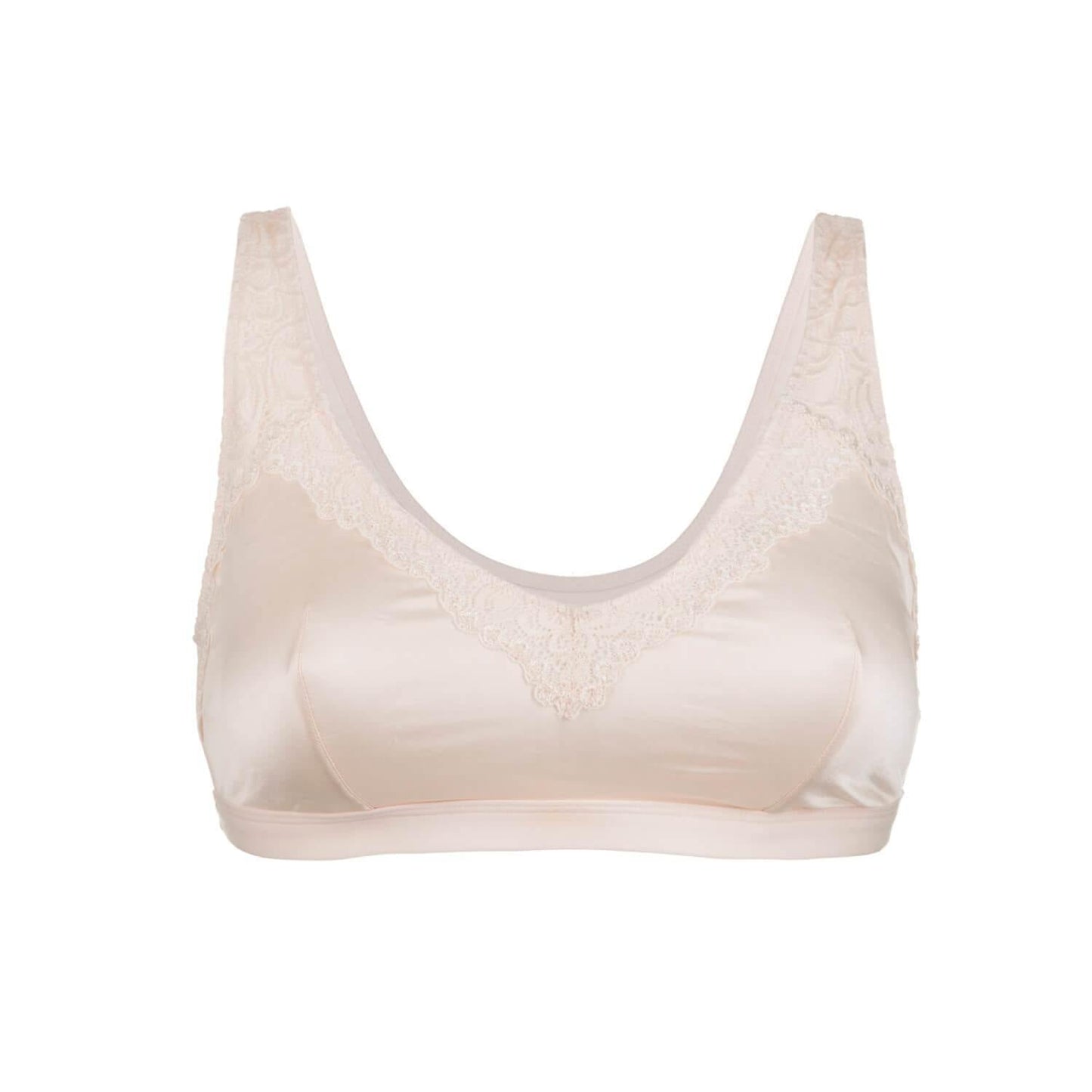 Back Support Full Coverage Wireless Organic Cotton bra (Champagne & Black)-4