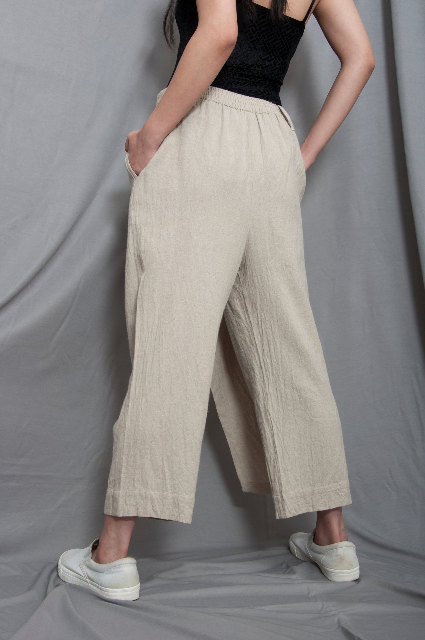 Xavier - Beige Overlap Pant-1