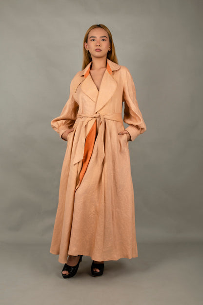 NOV YinYang Long Dress - Peach-0