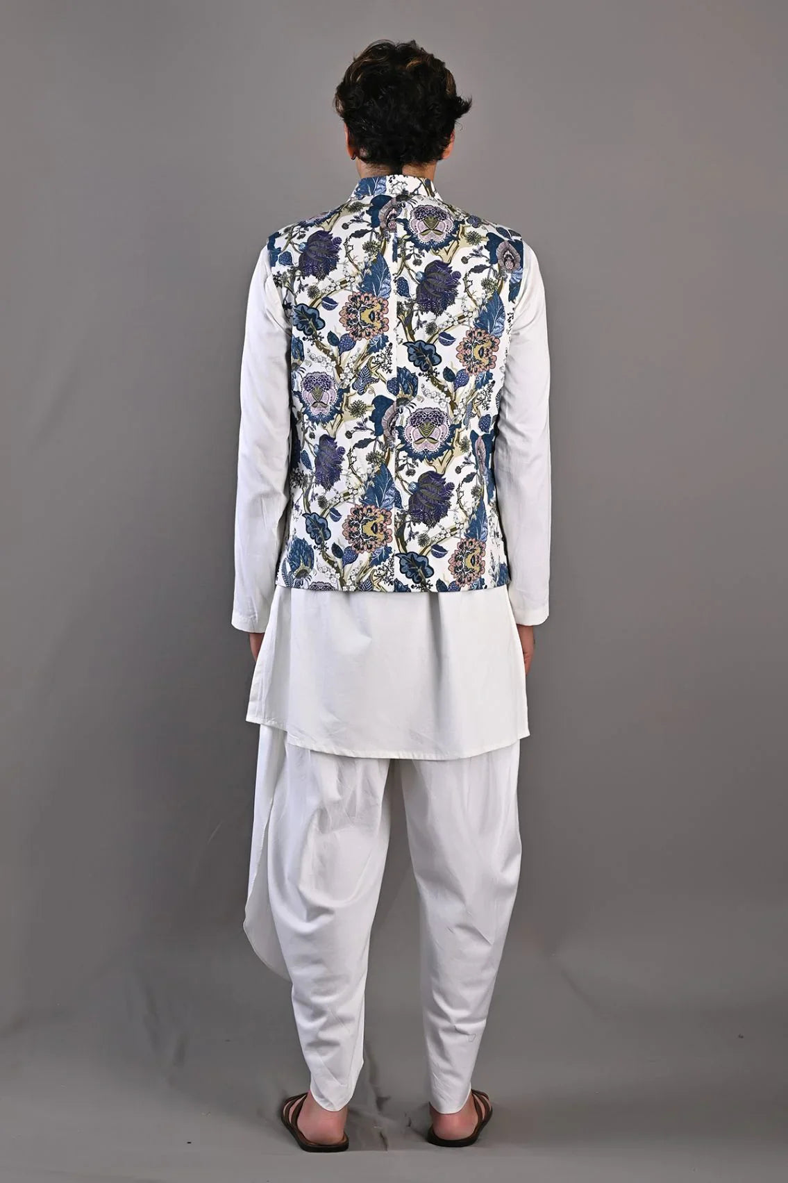 ZEPHYR - PRINTED NEHRU JACKET WITH KURTA SET-2