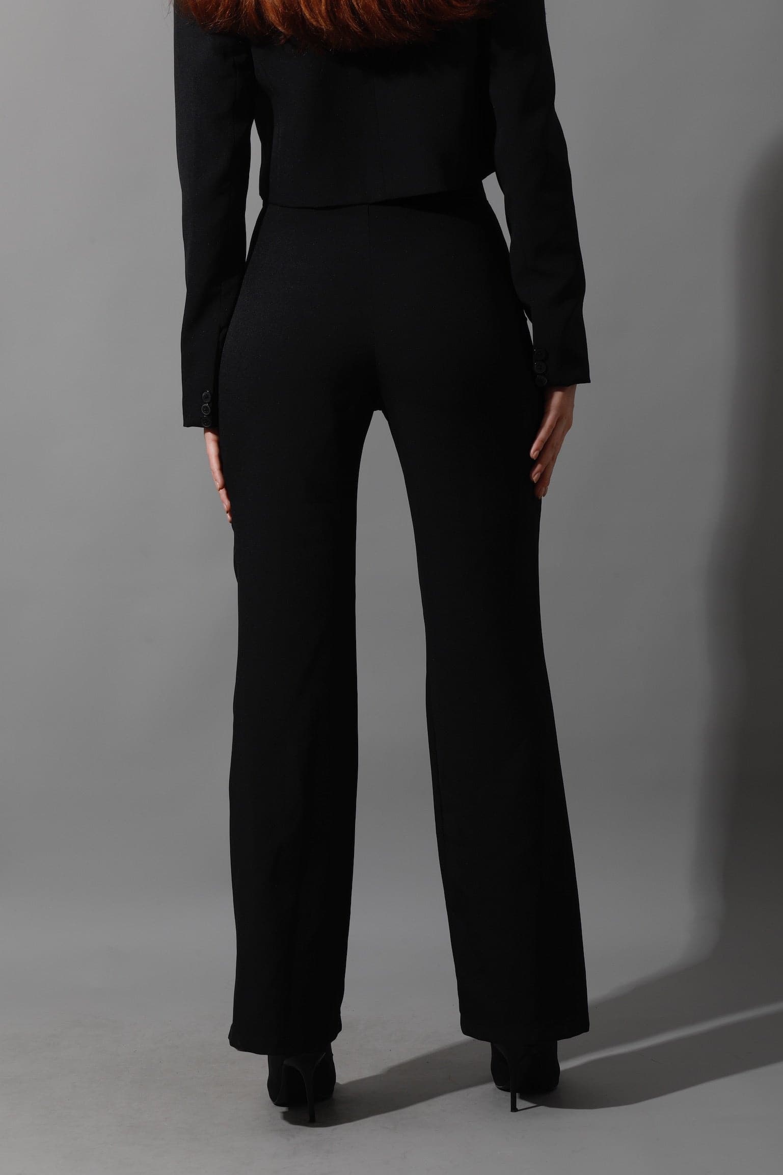 Straight leg Pants - Black-4