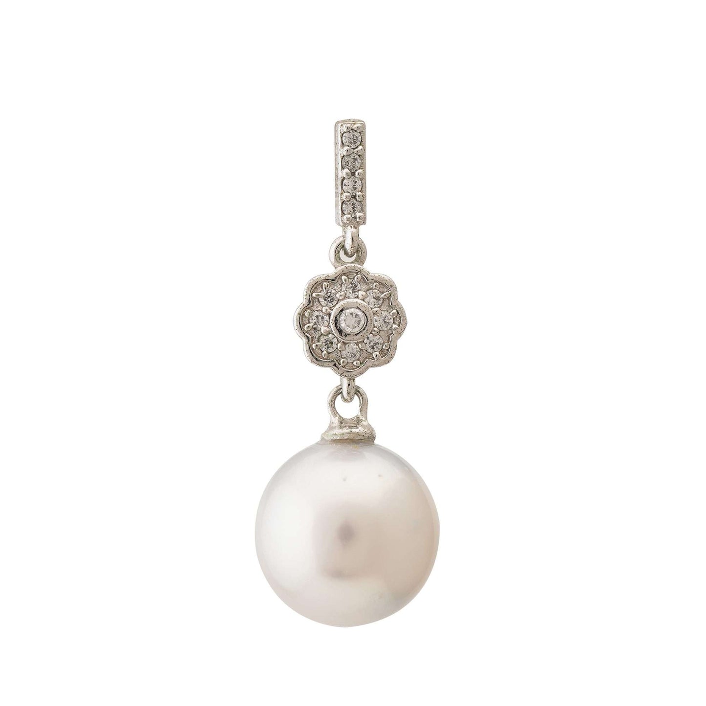 South Sea Pearls White Greyish Tone Torquay Earrings 12.5 - 12.8 MM AA+-3