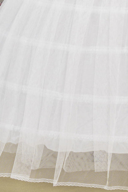 6-Hoops 2 Layers Tulle Premium Petticoat for Puffy & Full Heavy Quinceanera Dress-1