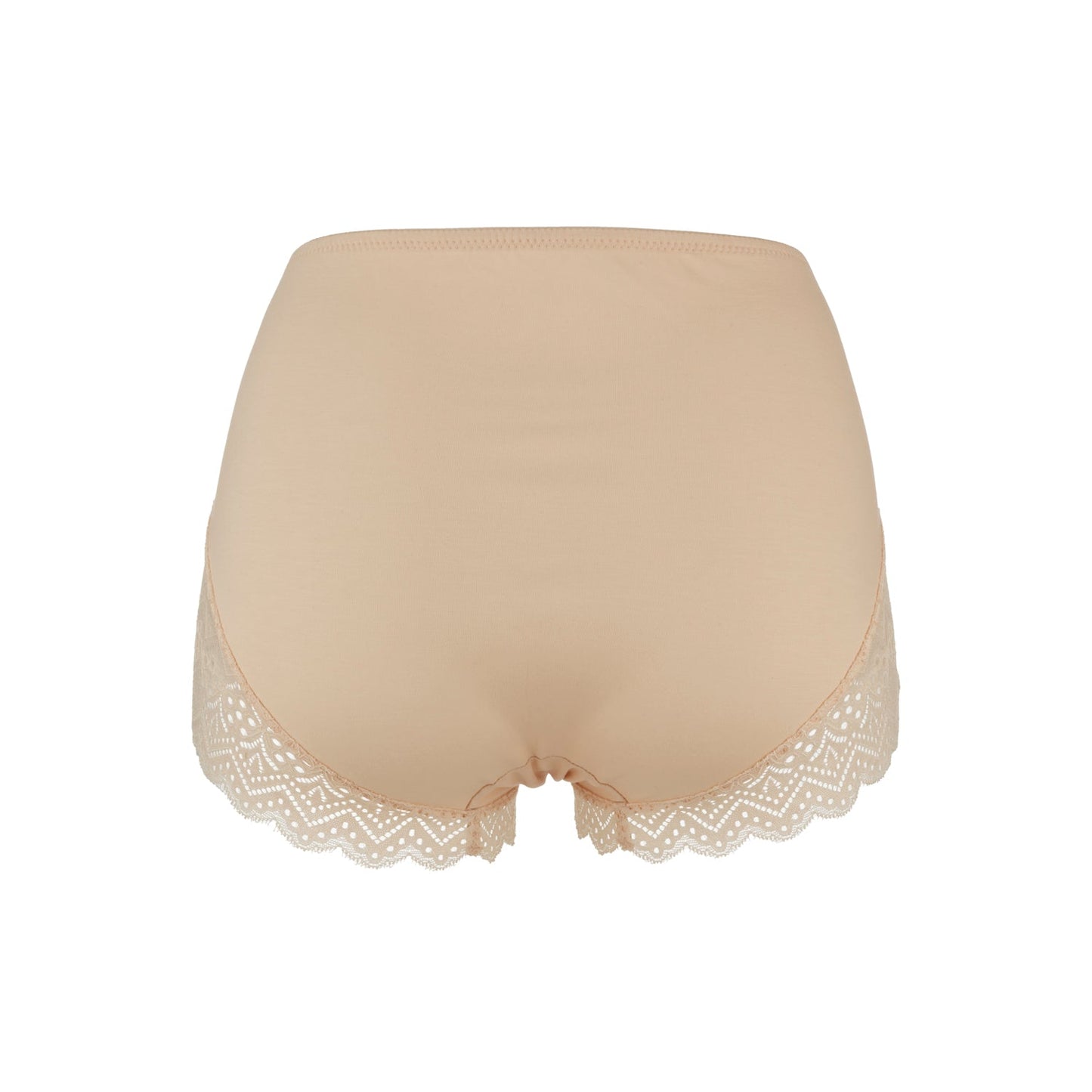 Grace - Peach Silk & Organic Cotton Lace Boxer-2