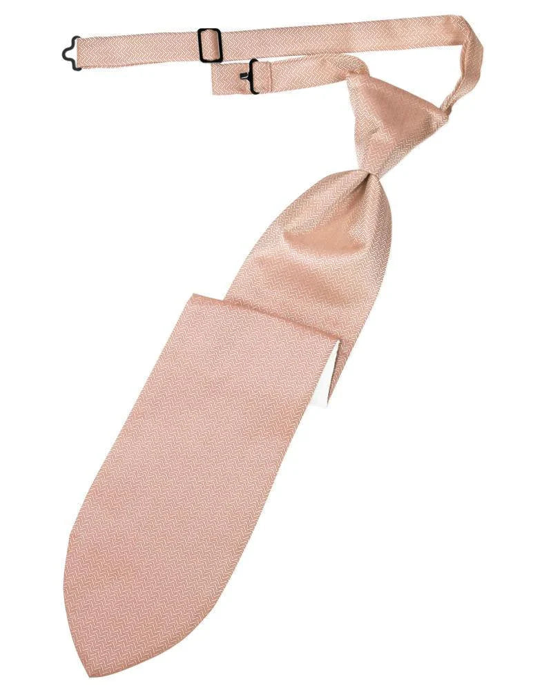 Herringbone Necktie Pre-Tied-35