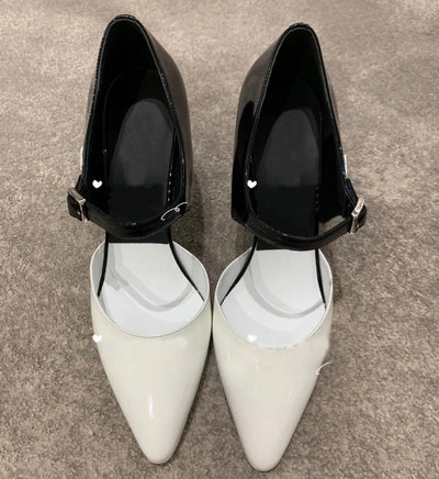 Pumps Women Spring 2020 High Heels Shoes Women Mixed Color Sexy Buty Damskie Patent Leather Ladies Shoes Cozy Zapatos De Mujer
