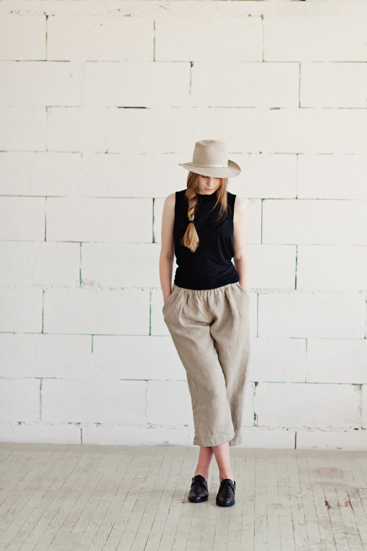 100% Linen Comfy Trousers-2