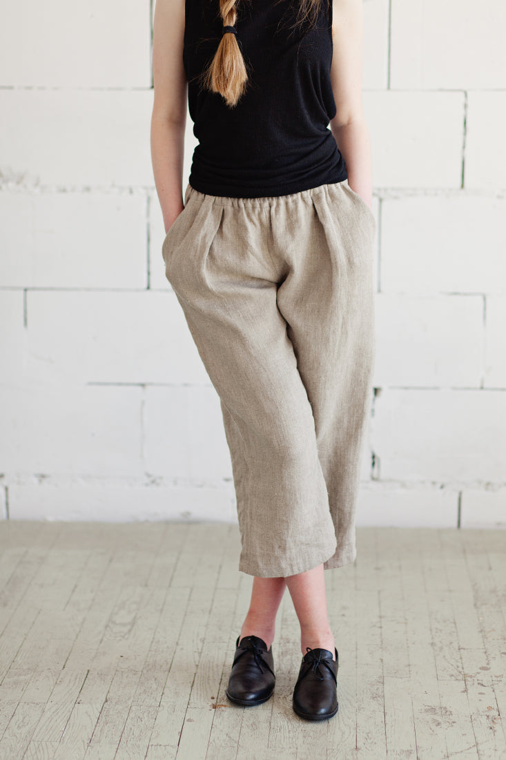 100% Linen Comfy Trousers-3