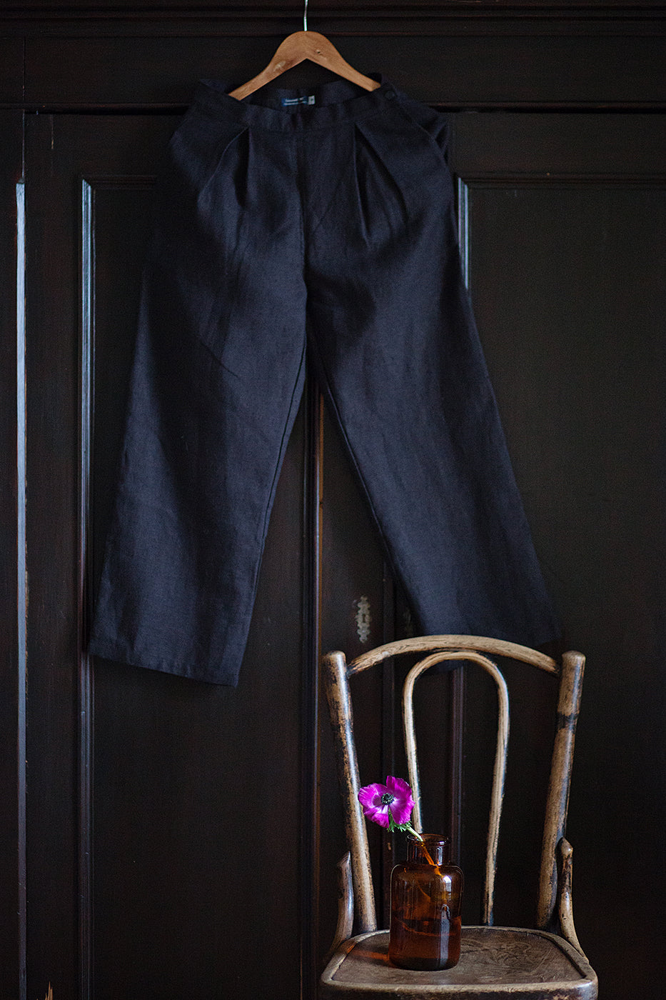 100% Linen Tailored Trousers-2