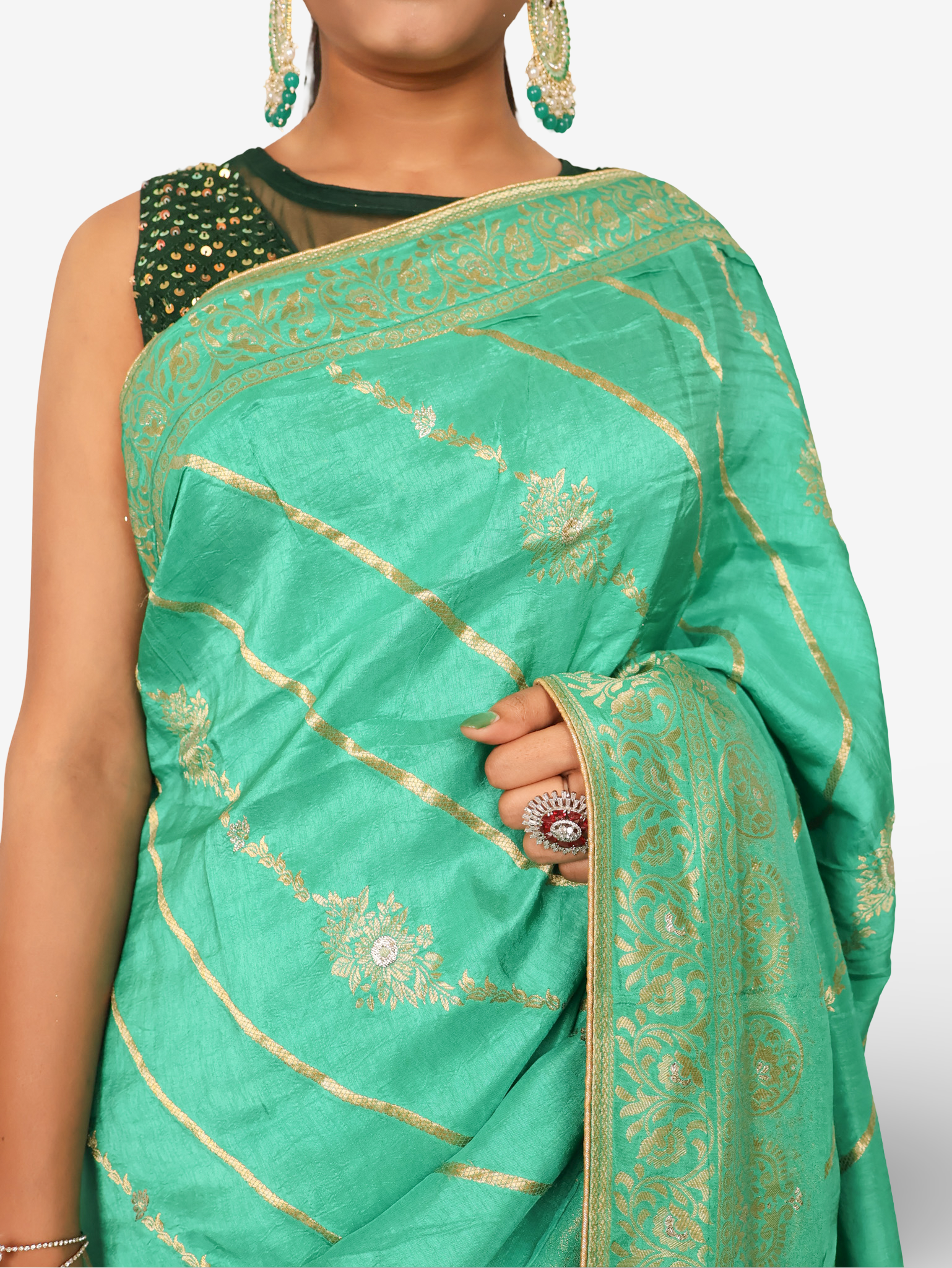 Designer Woven Banarsi Saree by Shreekama-3