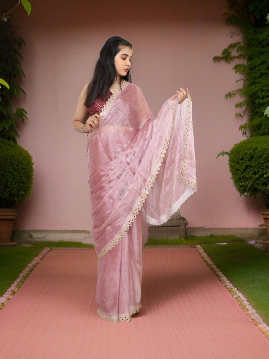 Designer Saree with Heavy Sequin & Stone Work by Shreekama-0