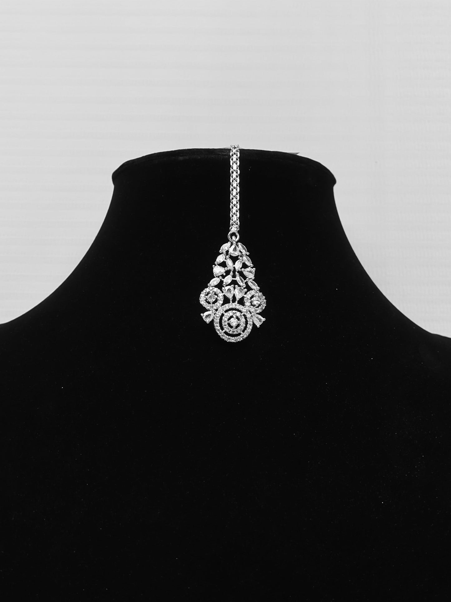 Silver Plated AD Necklace Set-2