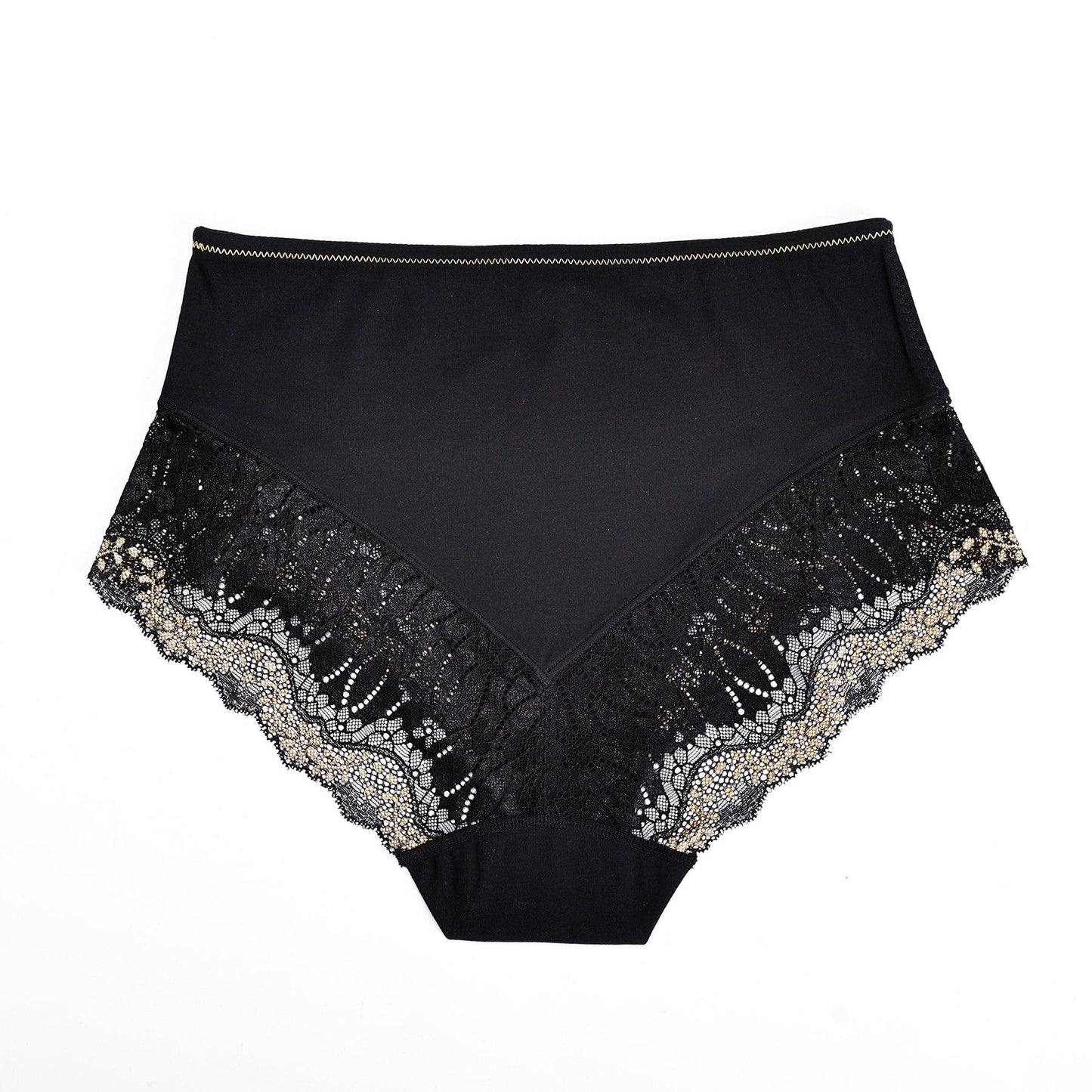 Lurex - High Waisted Silk & Organic Cotton Full Brief-1