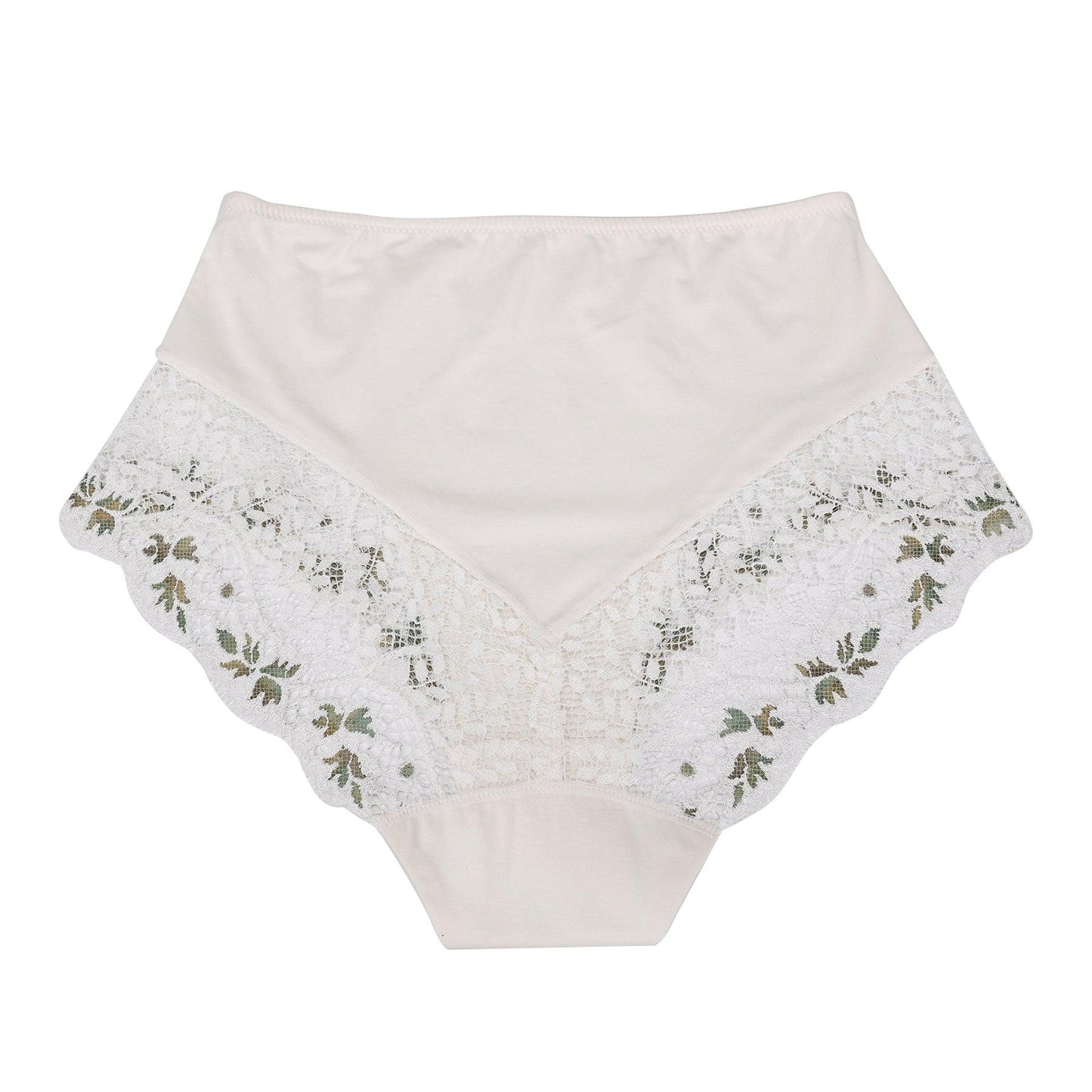 Nova - High Waisted Silk & Organic Cotton Full Brief-1