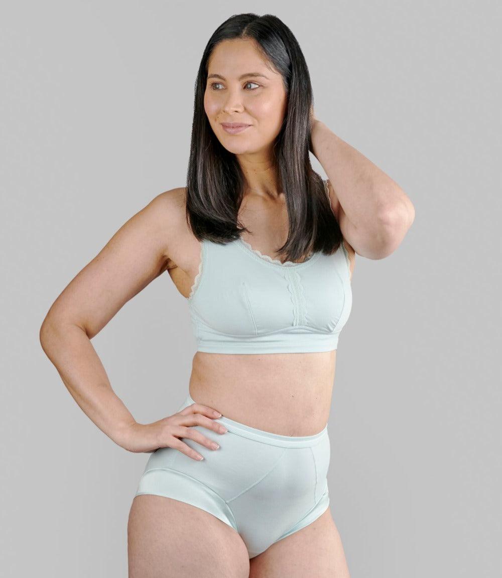 Georgia - Silk Back Support Full Coverage Wireless Organic Cotton Bra-4