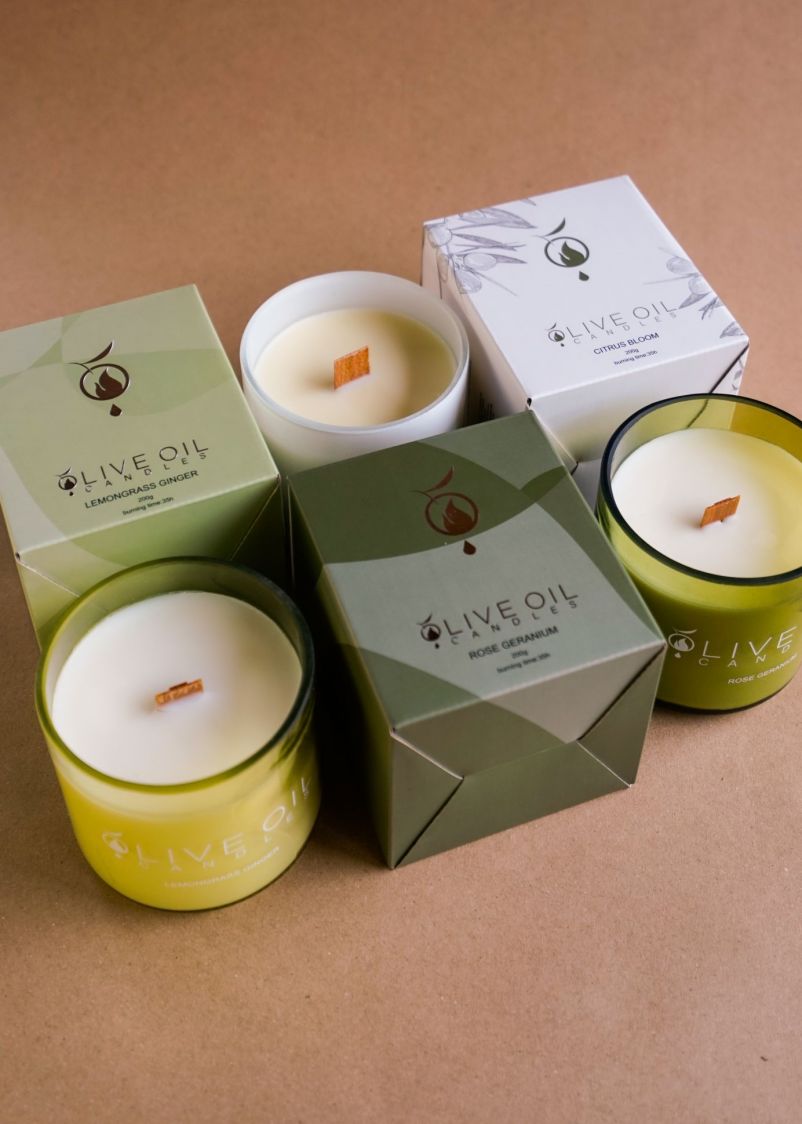 Candles Olive Oil, Lemongrass and Ginger, 200g-2