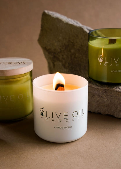 Candles Olive Oil , Citrus Bloom, 200g -  Temporarily out of stock !-1