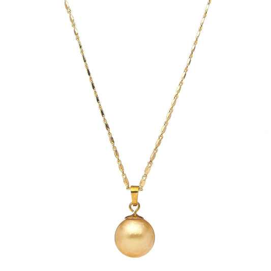 South Sea Gold Pearls The Rocks Pendant12-13 mm AA-0