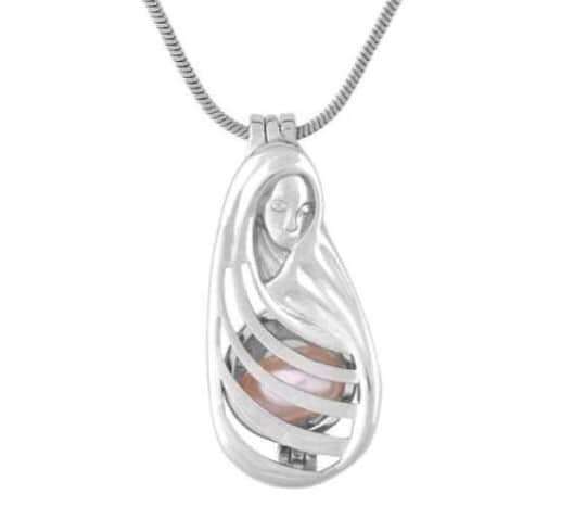 Freshwater White Pearl Malvern Caged Pendant 8-9 mm AAA-0