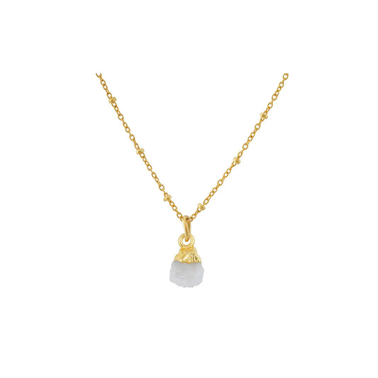 Handmade Moonstone Pendant in its Natural form Gold Plated-0