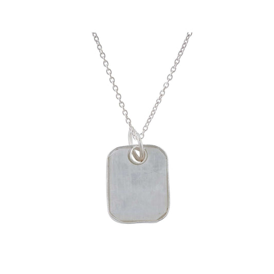 Moonstone Pendant in rectangular shape for Men handmade in Silver 925-0