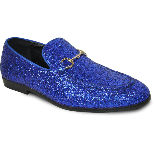 "Bravo" Blue Glitter Tuxedo & Prom Shoes-0