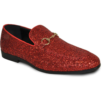 "Bravo" Red Glitter Tuxedo & Prom Shoes-0