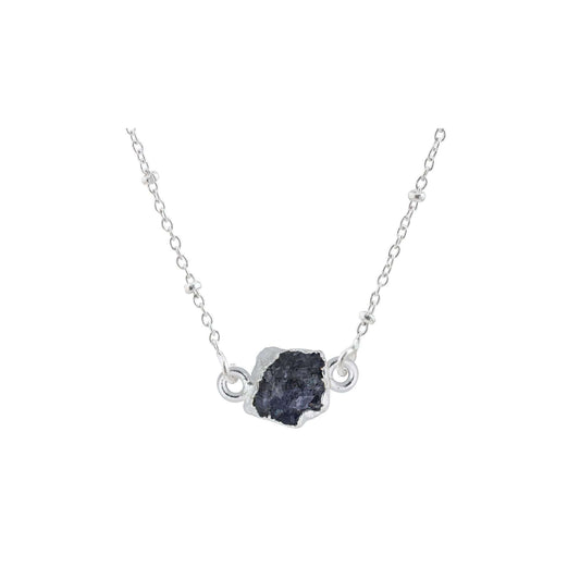 Handmade Tanzanite Pendant in its Natural form in Silver 925-0