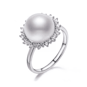 Freshwater White Pearls Darwin Rings 8-9 mm AAAA-0