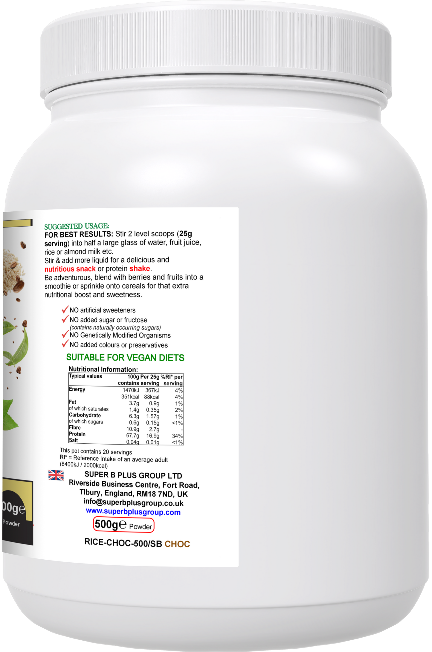 Super Chocolatey Rice Protein-2