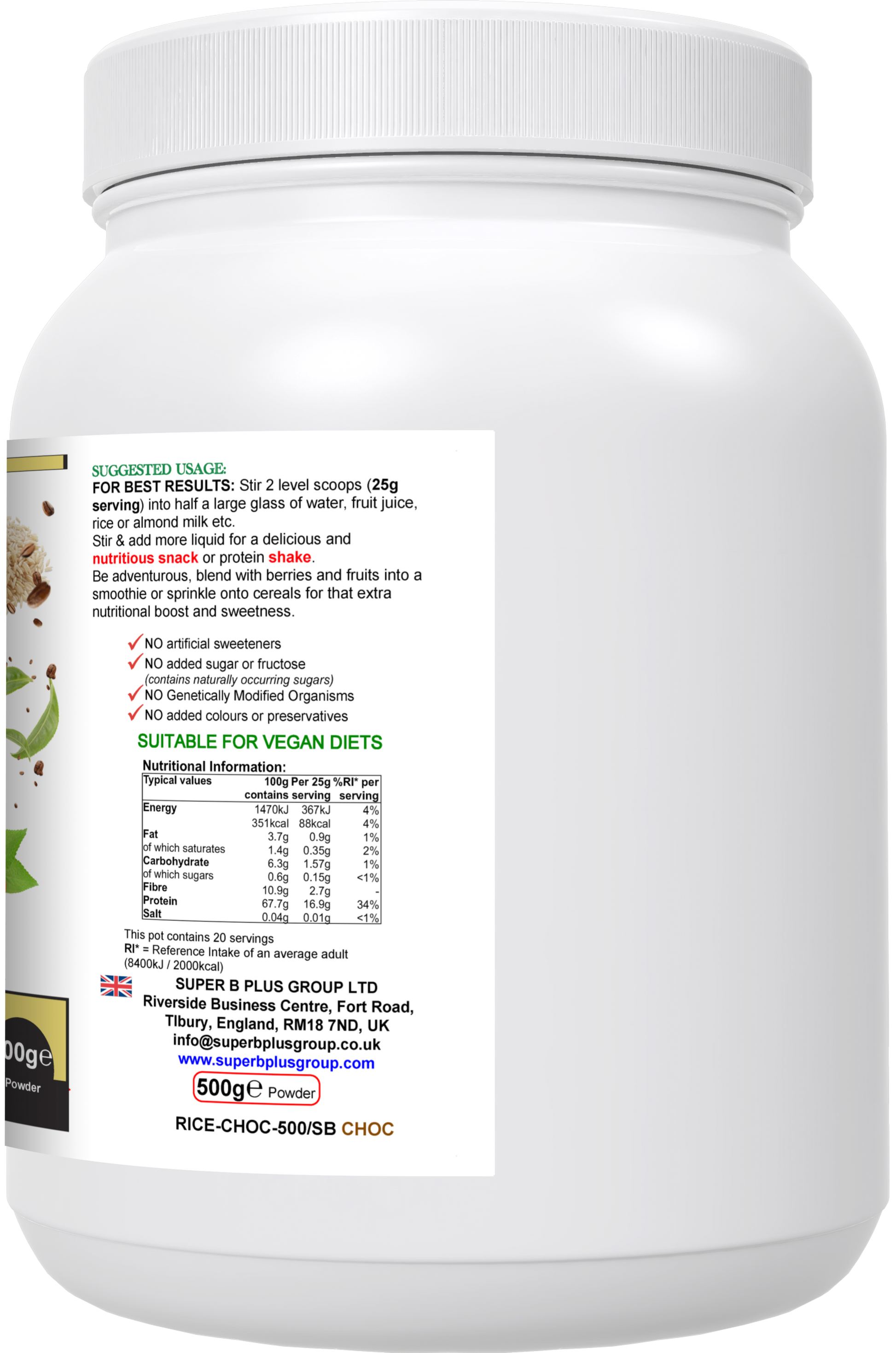 Super Chocolatey Rice Protein-2