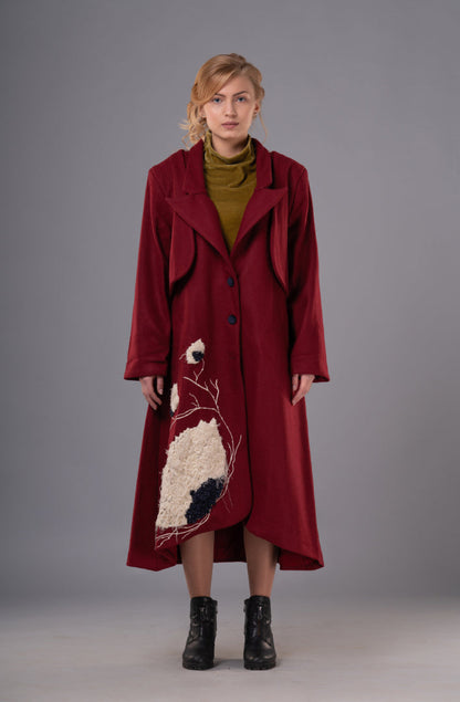 Rosy red Coat-1