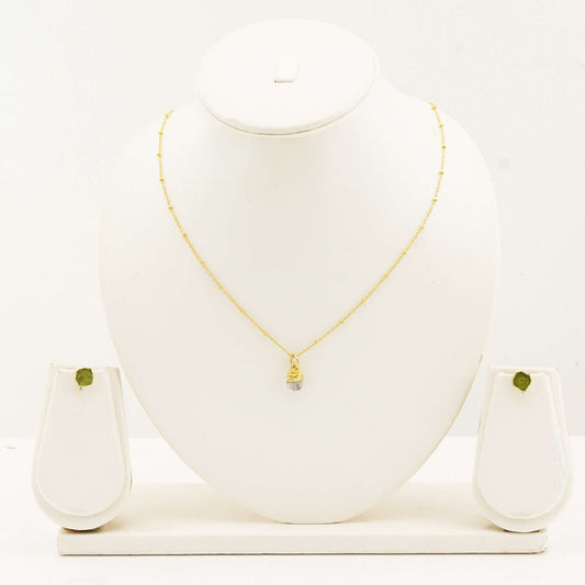 Handmade Herkimer Diamond Set in its Natural form Gold Plated-0