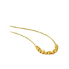 9999 real gold 24K yellow gold Cat's Eye Light Bead Necklace Fashion Transfer Beads Mother Gift